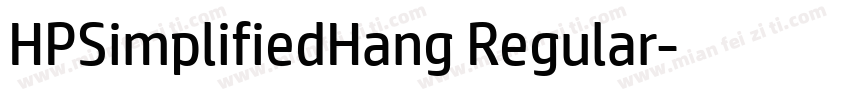 HPSimplifiedHang Regular字体转换